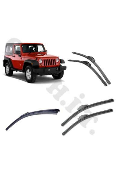 OTO H.İ.T. JEEP WRANGLER SİLECEK TAKIMI 1997-2006 ÖN CAM SİLECEĞİ ürün görseli 1