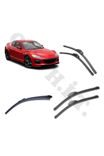 OTO H.İ.T. MAZDA RX8 SİLECEK TAKIMI 2006-2011 ÖN CAM SİLECEĞİ ürün görseli 1
