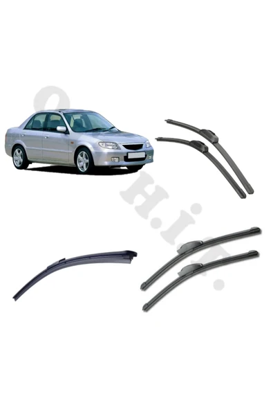 OTO H.İ.T. MAZDA 323 SİLECEK TAKIMI 1998-2003 ÖN CAM SİLECEĞİ ürün görseli 1