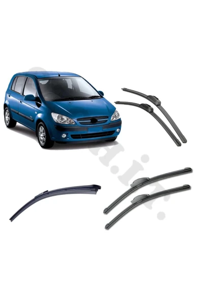 OTO H.İ.T. HYUNDAİ GETZ SİLECEK TAKIMI 2002-2011 ÖN CAM SİLECEĞİ ürün görseli 1