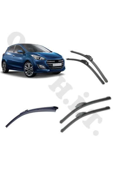 OTO H.İ.T. HYUNDAİ İ30 SİLECEK TAKIMI 2012-2016 ÖN CAM SİLECEĞİ ürün görseli 1