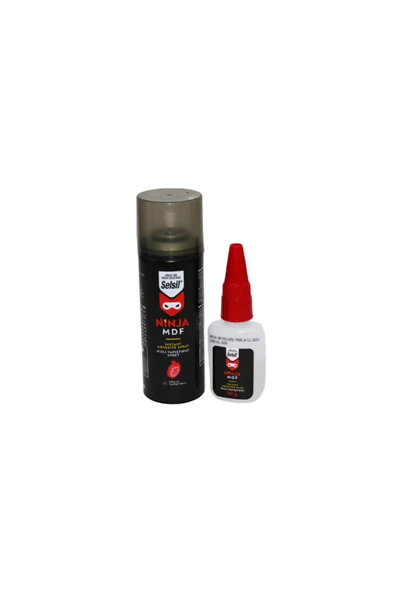 Selsil Ninja 400 ml ve Aktivatör 100 gr Hızlı Yapıştırıcı Sprey ürün görseli 1