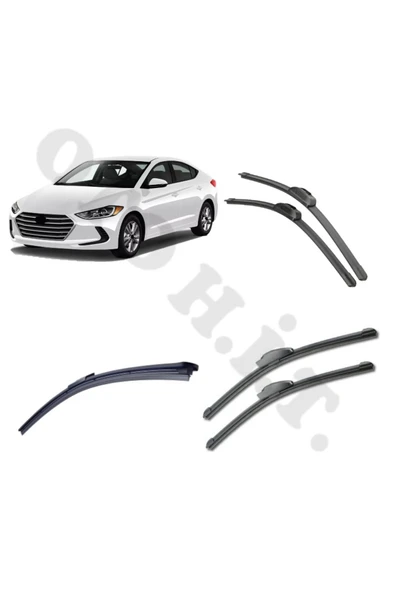 OTO H.İ.T. HYUNDAİ ELANTRA SİLECEK TAKIMI 2015-2019 ÖN CAM SİLECEĞİ ürün görseli 1