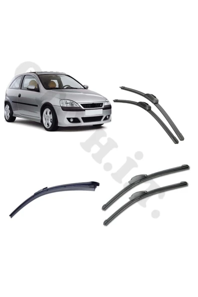 OTO H.İ.T. OPEL CORSA C SİLECEK TAKIMI ÖN CAM SİLECEĞİ ürün görseli 1