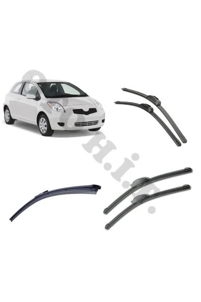 OTO H.İ.T. TOYOTA YARİS SİLECEK TAKIMI 2006-2010 ÖN CAM SİLECEĞİ ürün görseli 1