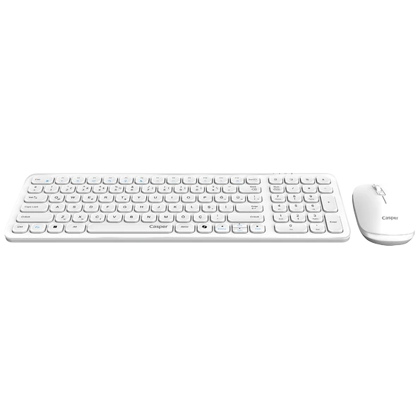 Casper D300 Beyaz Kablosuz Klavye Mouse Set - Resim 2