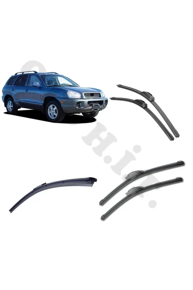 OTO H.İ.T. HYUNDAİ SANTAFE SİLECEK TAKIMI 2000-2005 ÖN CAM SİLECEĞİ ürün görseli 1