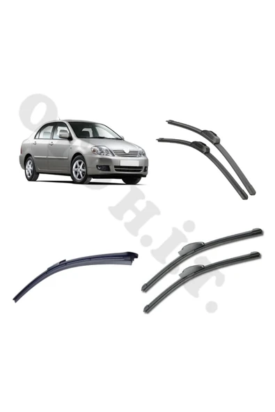 OTO H.İ.T. TOYOTA COROLLA SİLECEK TAKIMI 2002-2006 ÖN CAM SİLECEĞİ ürün görseli 1