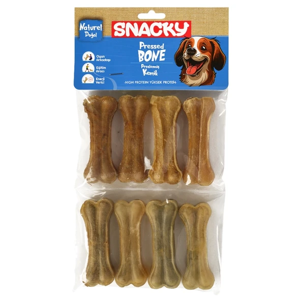 Snacky Nat Köpek Çiğneme Kemiği 7,5Cm 8Li 180Gr ürün görseli 1