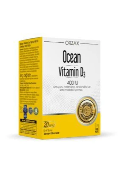 Ocean Çocuklar Ve Yetişkinler Için D3 400 Iu Sprey 20 Ml ürün görseli 1