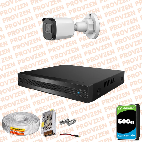 Provzen Rivo Dahua 1 Kameralı Full HD Güvenlik Kamerası 500GB ürün görseli 1