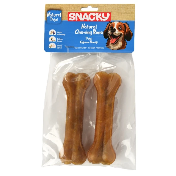 Snacky Nat Köpek Çiğneme Kemiği 13Cm 2Li 95Gr ürün görseli 1
