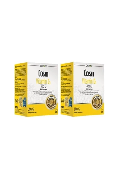 Ocean Vitamin D3 400 Iu Sprey 20ml 2'li Set ürün görseli 1