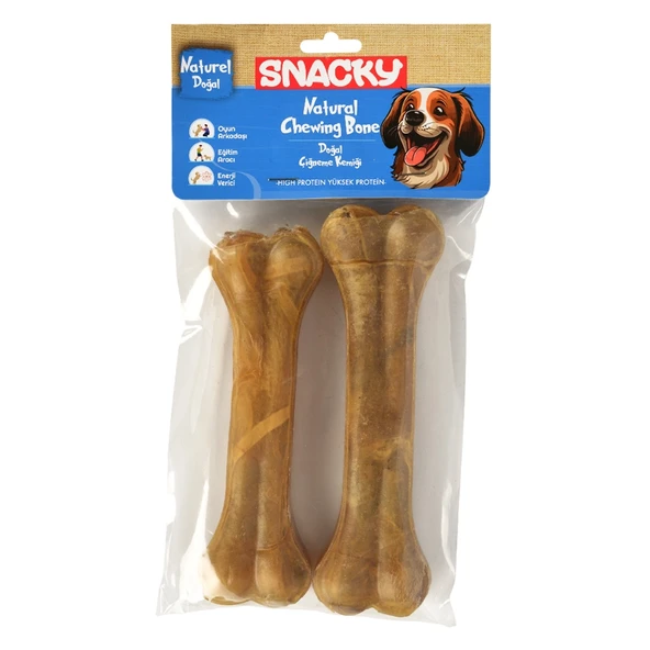 Snacky Nat Köpek Çiğneme Kemiği 15Cm 2Li 155Gr ürün görseli 1