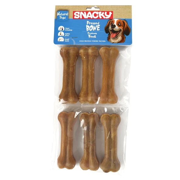 Snacky Nat Köpek Çiğneme Kemiği 10Cm 6Lı 165Gr ürün görseli 1
