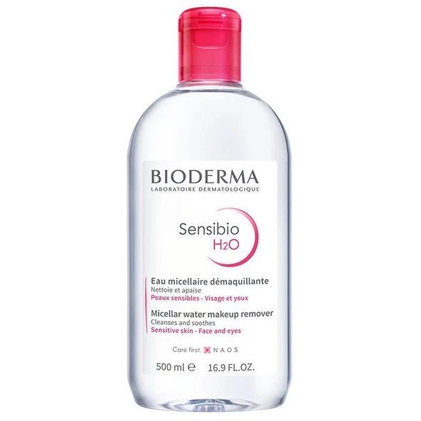 Bioderma Sensibio H2O Yüz ve Makyaj Temizleme Suyu 500 ml - Diş Beyazlatıcı Köpük Hediye ürün görseli 1