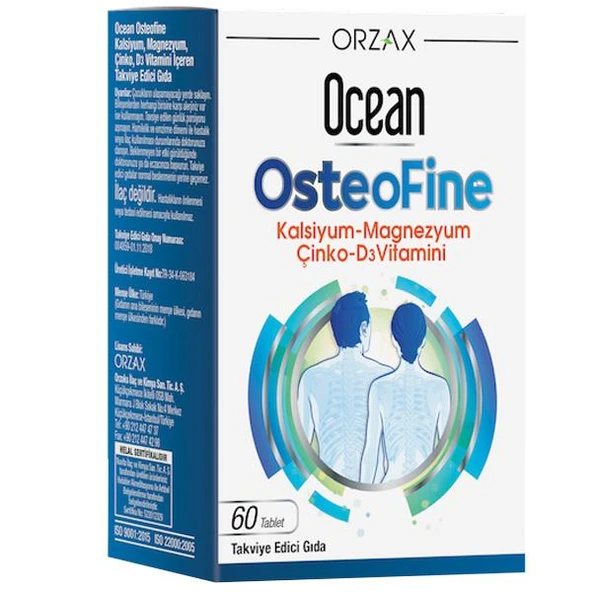 Orzax Ocean OsteoFine Takviye Edici Gıda 60 Tablet ürün görseli 1