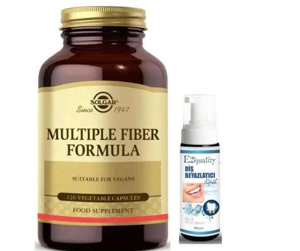 Solgar Multiple Fiber Formula 120 Kapsül - Diş Beyazlatıcı Köpük Hediye ürün görseli 1