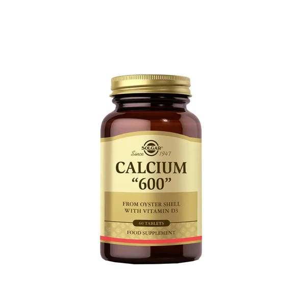 Solgar Calcium 600MG 60 Tablet - Diş Beyazlatıcı Köpük Hediye ürün görseli 1