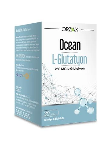 Orzax Ocean L-Glutathione 250 mg 30 Tablet Takviye Edici Gıda ürün görseli 1