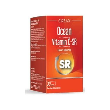 Orzax Ocean Vitamin C-SR 30 Tablet ürün görseli 1