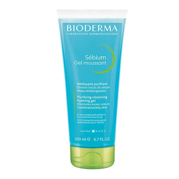Bioderma Sebium Foaming Temizleme Jeli 200 ml - Diş Beyazlatıcı Köpük Hediye ürün görseli 1