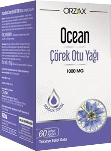 Orzax Ocean Çörek Otu Yağı 60 Kapsül ürün görseli 1