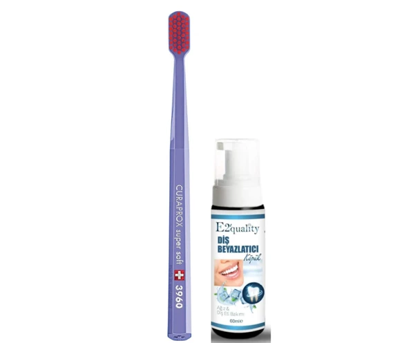 Curaprox CS 3960 Super Soft Diş Fırçası - Diş Beyazlatıcı Köpük Hediye ürün görseli 1