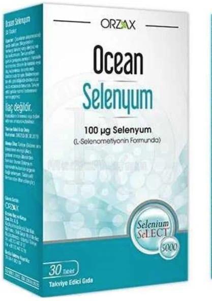 Orzax Ocean Selenyum Takviye Edici Gıda 30 Kapsül ürün görseli 1