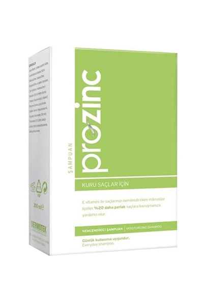 Prozinc E Vitaminli Şampuan Kuru ve Yıpranmış Saçlar İçin 300 ml ürün görseli 1