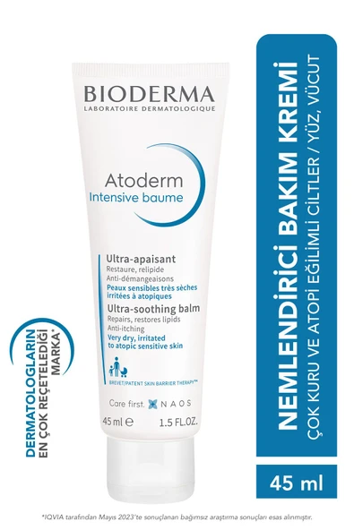 INTENSIVE BALM SEYAHAT BOYUTU ATOPİYE ETKİLİ CİLTLER İÇİN CİLT YENİLEME KREMİ 45 ML GKHAİR766 ürün görseli 1