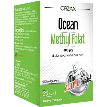 Orzax Ocean Methyl Folat 30 Tablet ürün görseli 1