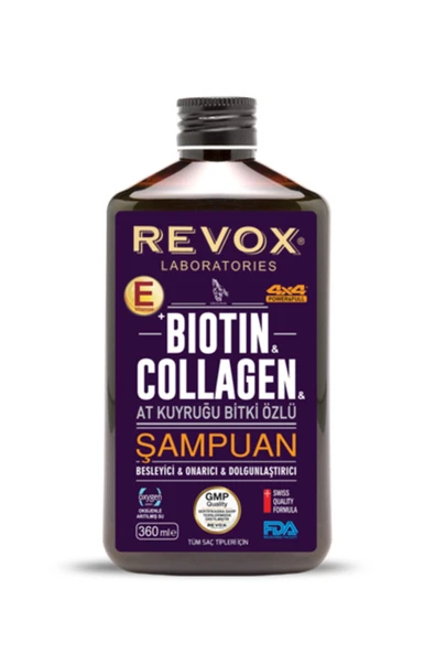 Revox Biotin Collagen At Kuyruğu Bitki Özlü Şampuan 360ml ürün görseli 1