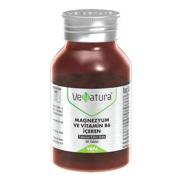 VeNatura Magnezyum ve Vitamin B6 60 Tablet ürün görseli 1