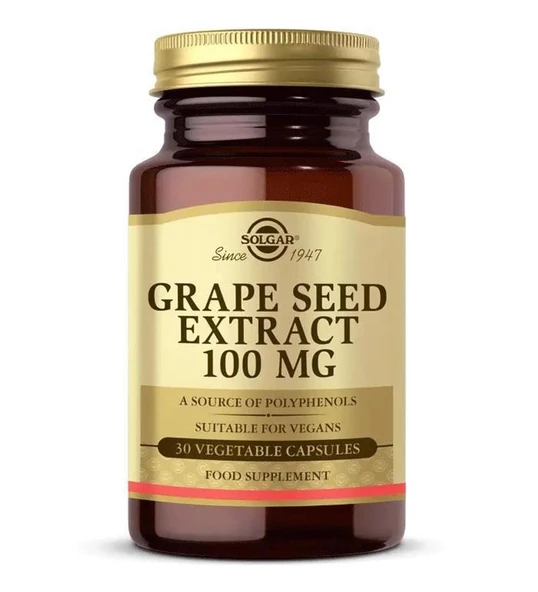Solgar Grape Seed Extract 30 Kapsül ürün görseli 1