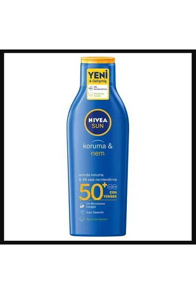 Sun SPF50+ Güneş Koruyucu ve 48 Nemlendirici Güneş Losyonu 200 ml ürün görseli 1