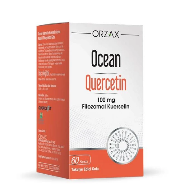 Orzax Ocean Quercetin 100 mg 60 Kapsül ürün görseli 1