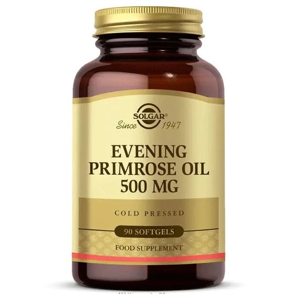 Solgar Evening Primrose Oil 500 mg 90 Kapsül - Diş Beyazlatıcı Köpük Hediye ürün görseli 1
