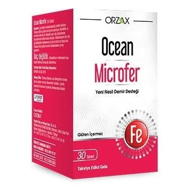Orzax Ocean Microfer Takviye Edici Gıda 30 Tablet ürün görseli 1