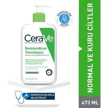 Cerave Hydrating Cleanser Nemlendiren Temizleyici 473 ML - Diş Beyazlatıcı Köpük Hediye ürün görseli 1