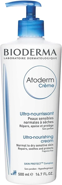 Bioderma Atoderm Cream Kuru Ciltler İçin Nemlendirici, Besleyici ve Koruyucu Bakım Kremi ürün görseli 1