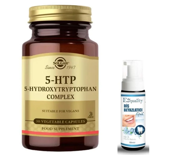 Solgar 5-HTP 30 Kapsül -Diş Beyazlatıcı Köpük Hediyeli ürün görseli 1