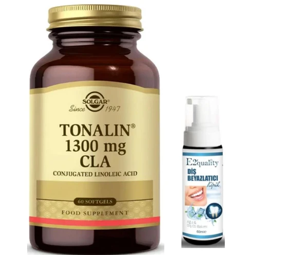 Solgar Tonalin Cla 1300 Mg 60 Yumuşak Jelatin Kapsül - Diş Beyazlatıcı Köpük Hediye ürün görseli 1