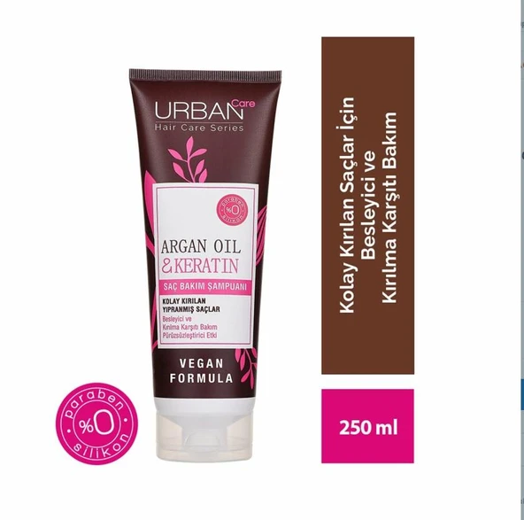 Urban Care Argan Oil & Keratin Şampuan 250 ml ürün görseli 1