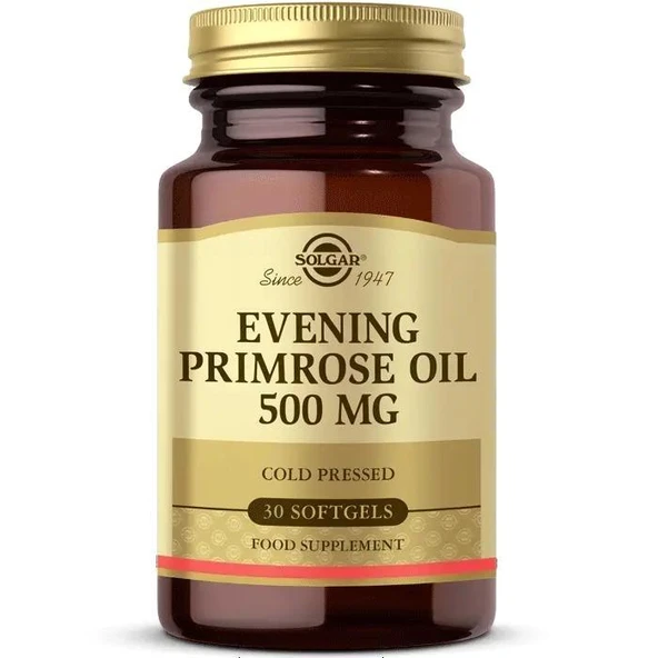 Solgar Evening Primrose Oil 500 mg 30 Yumuşak Jelatin Kapsül ürün görseli 1