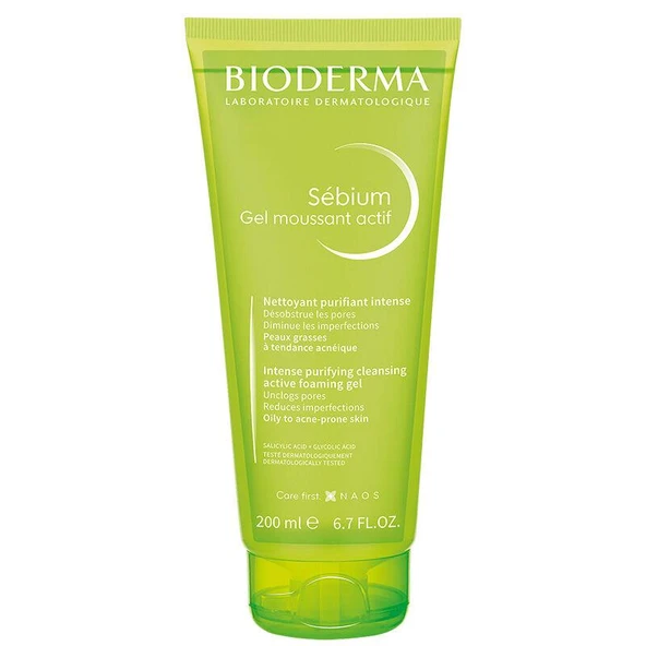 Bioderma Sebium Foaming Gel Active 200 ml - Diş Beyazlatıcı Köpük Hediye ürün görseli 1