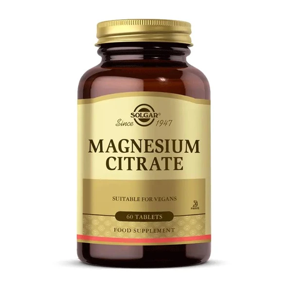 Solgar Magnesium Citrate 200 mg 60 Tablet ürün görseli 1