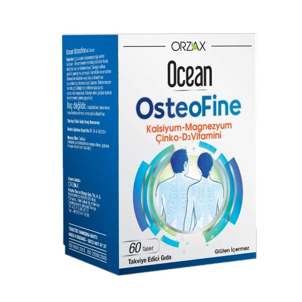 Orzax Ocean OsteoFine Takviye Edici Gıda 60 Tablet ürün görseli 1