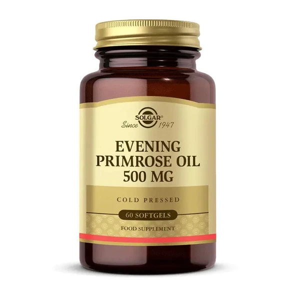 Solgar Evening Primrose Oil 500 mg 60 Softjel - Diş Beyazlatıcı Köpük Hediye ürün görseli 1