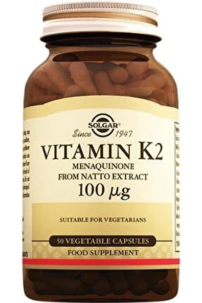 Solgar Vitamin K2 100 mcg 50 Kapsül ürün görseli 1